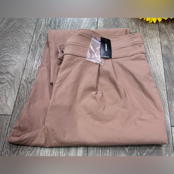 Super High-Waisted Cropped Utility Trouser Pants NWT - Picture 3 of 14